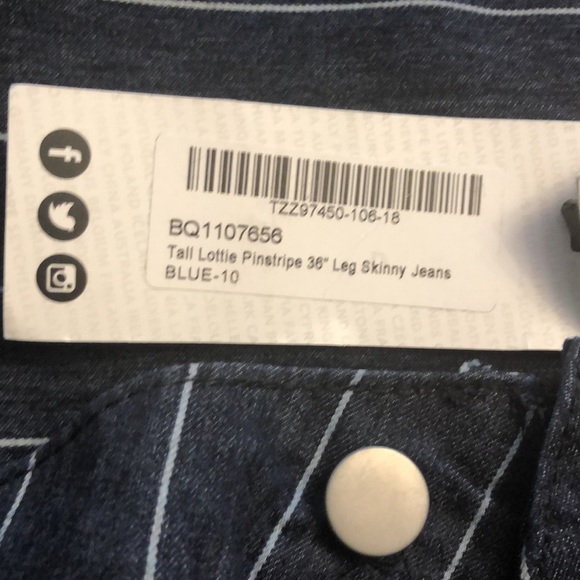 New Woman’s Tall Lottie Pinstripe Skinny Jeans - Picture 9 of 10